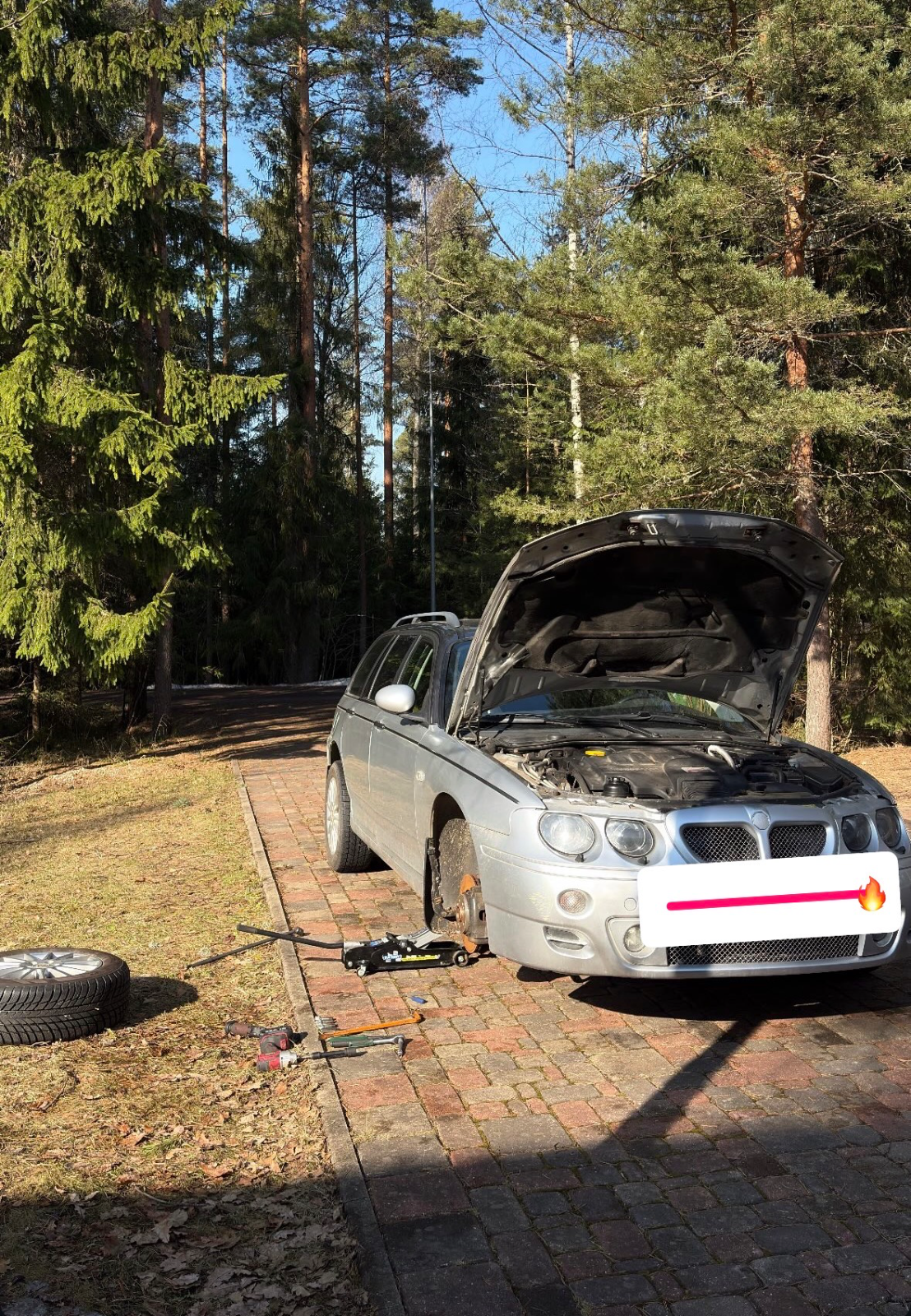 MG Rover 75 2001 — ritošās daļas diagnostika