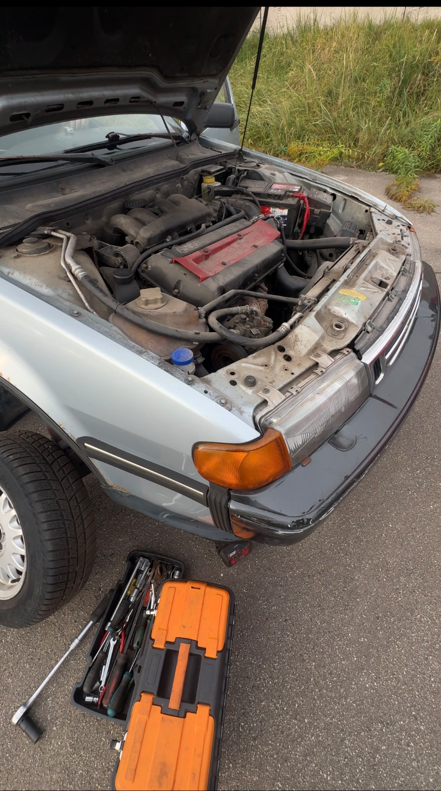 SAAB 9000 1989 — kļoķvārpstas sensora remonts